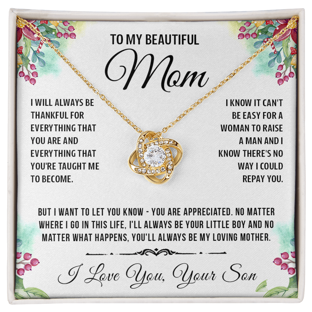 To My Special Mom - Knot Necklace