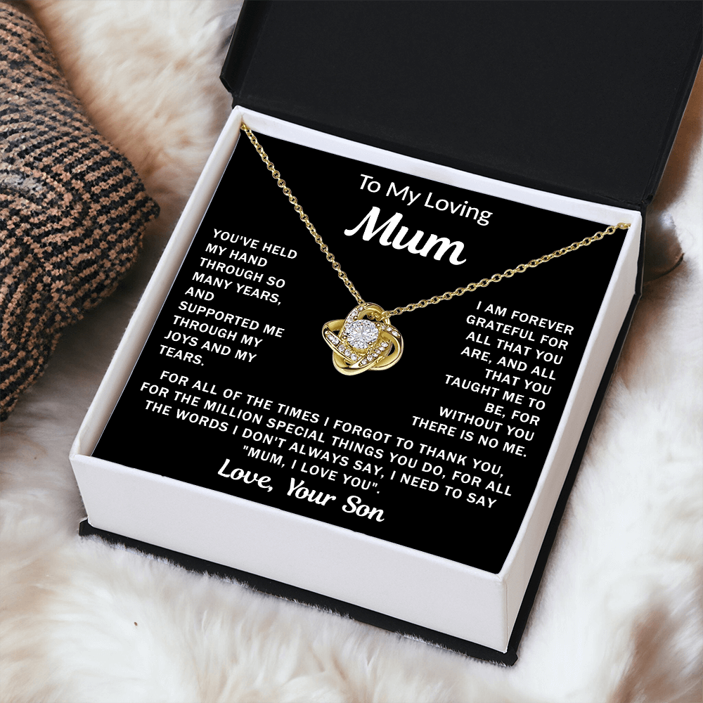 To My Loving Mum - Knot Necklace