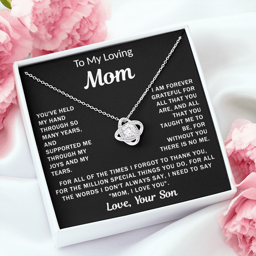 To My Loving Mom - Knot Necklace