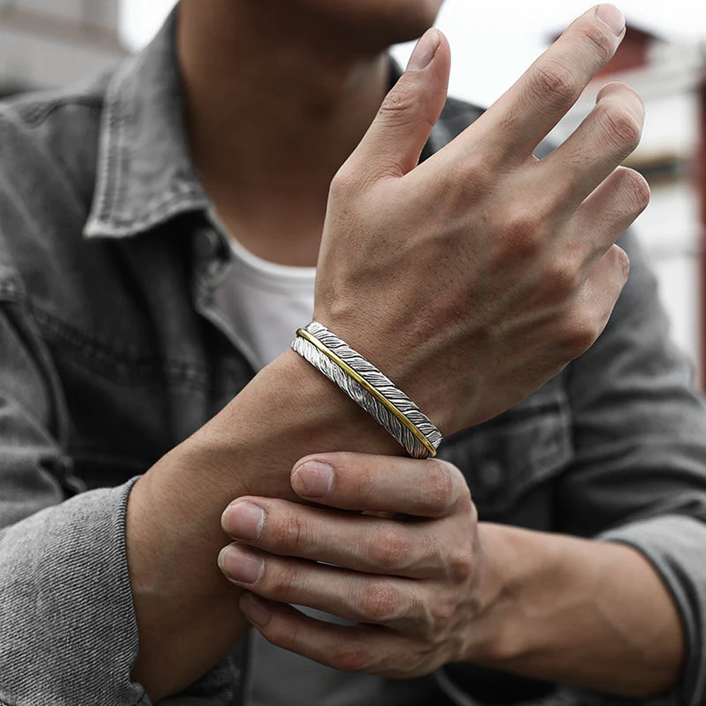To my Son - Feather bracelet