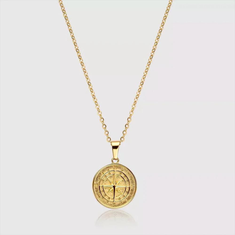 To my Son - “Never forget my love” - Compass necklace