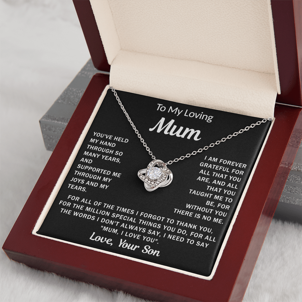 To My Loving Mum - Knot Necklace