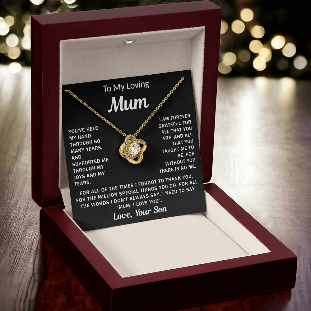To My Loving Mum - Knot Necklace