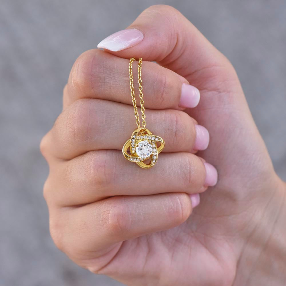To my Daughter - Love Knot Necklace, from Dad