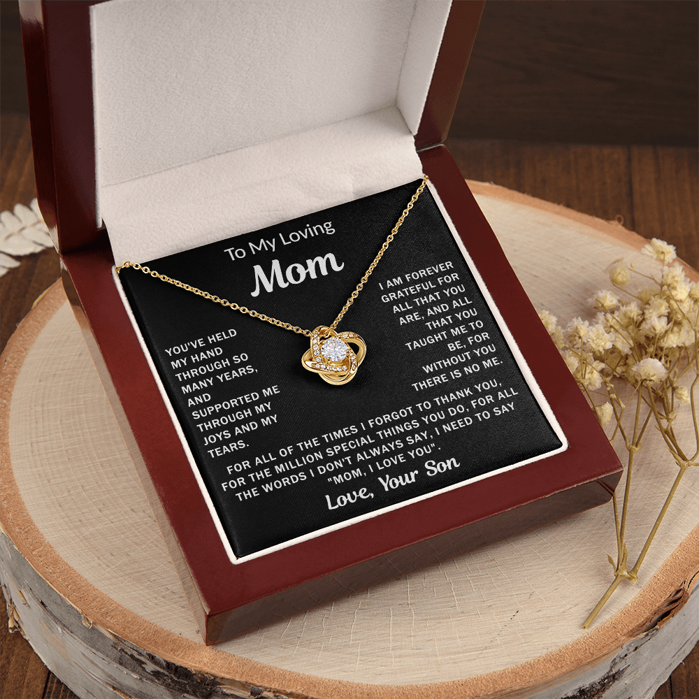 To My Loving Mom - Knot Necklace