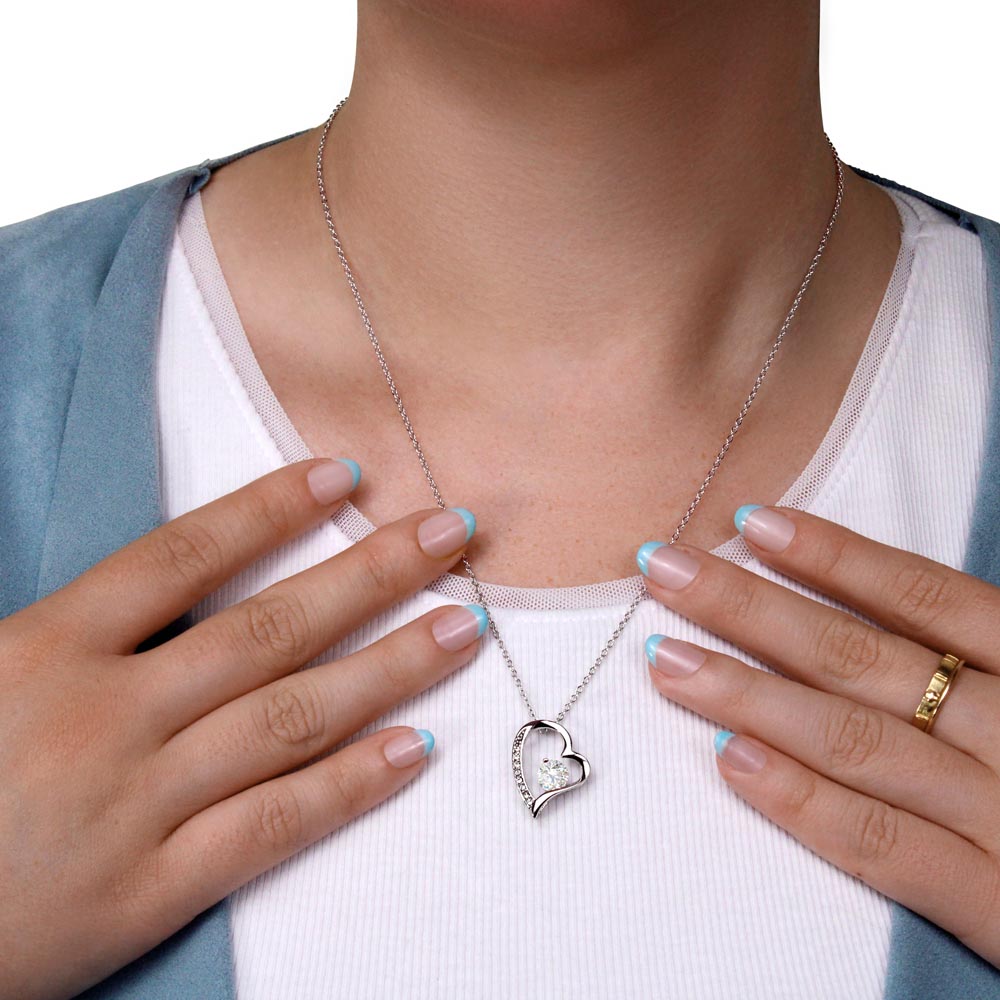 To My Mum - I Love You Heart Necklace