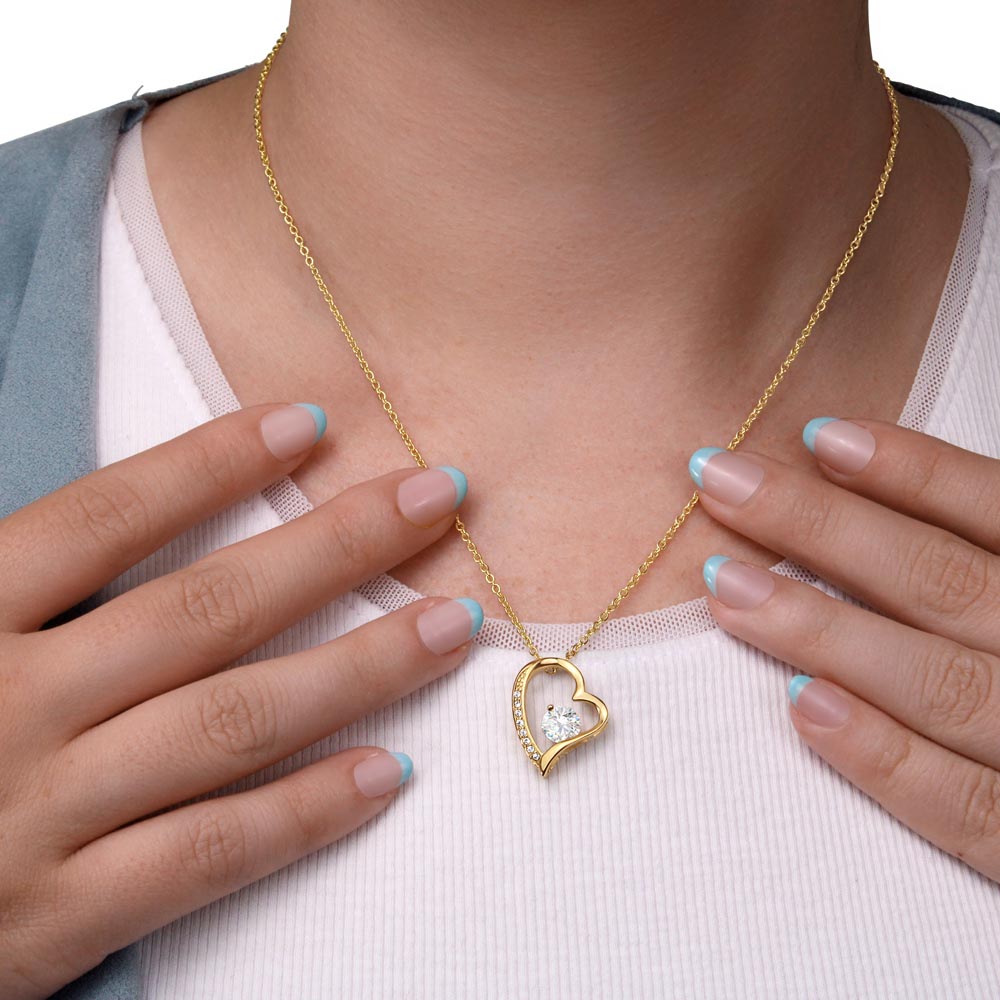 To My Mum - I Love You Heart Necklace