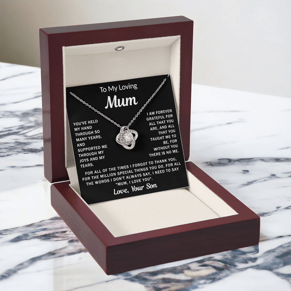 To My Loving Mum - Knot Necklace