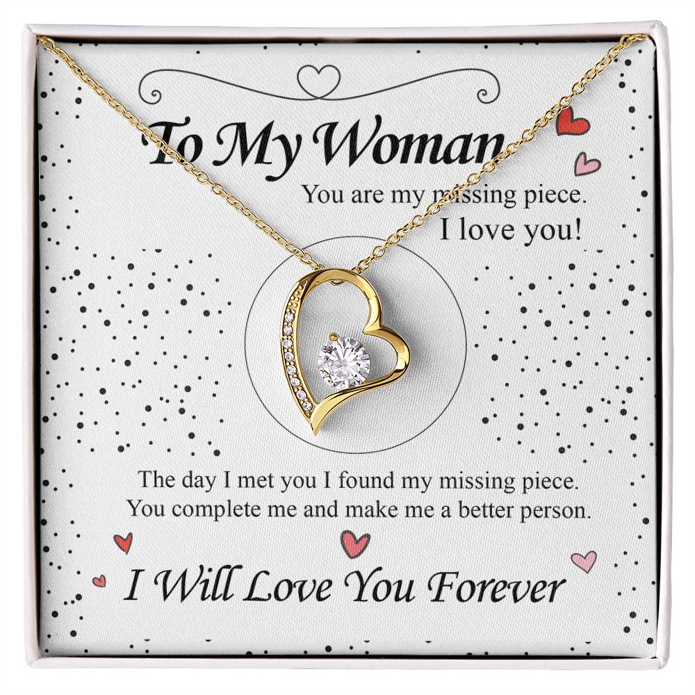 To my Wife - Love Heart Necklace
