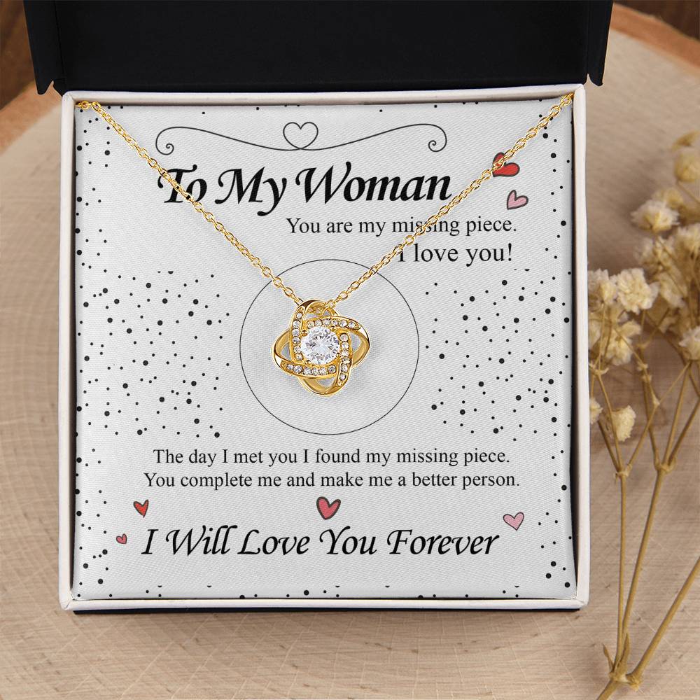 To my Woman - Love Knot Necklace