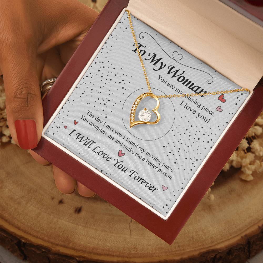 To my Wife - Love Heart Necklace