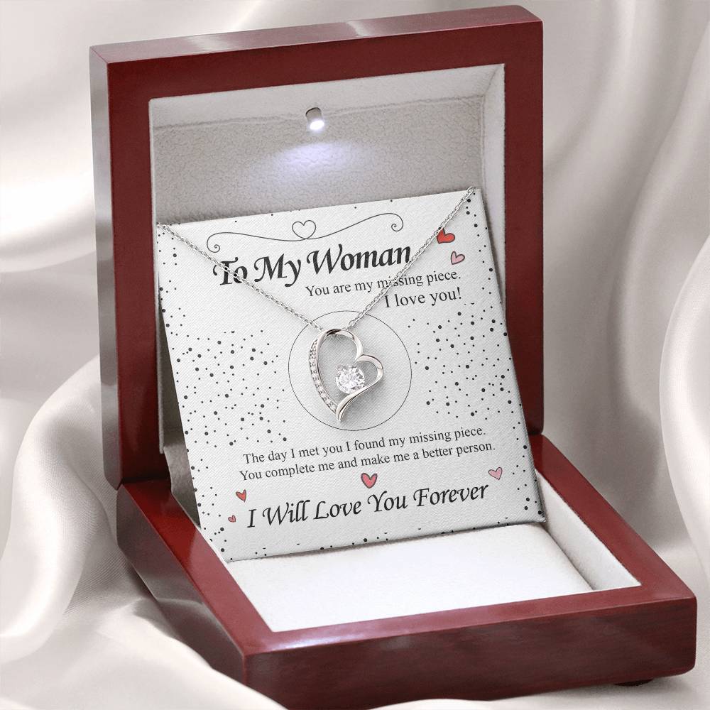 To my Wife - Love Heart Necklace