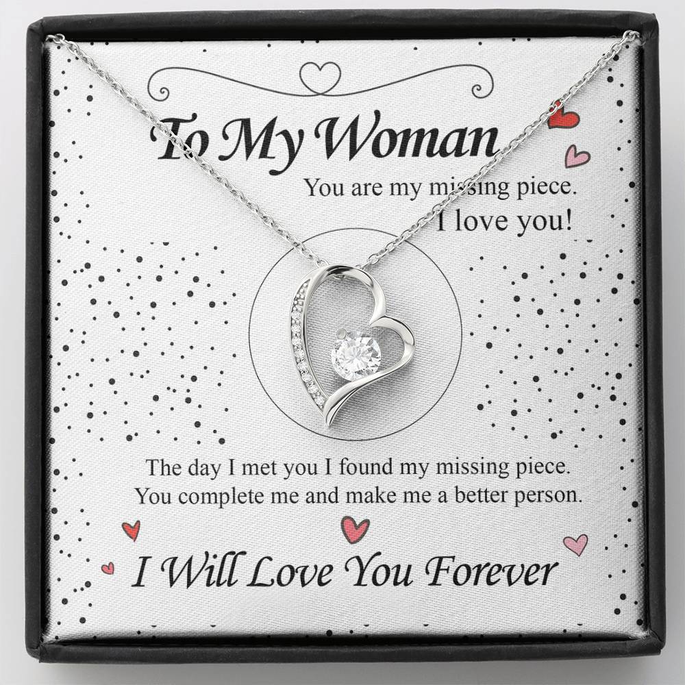 To my Wife - Love Heart Necklace