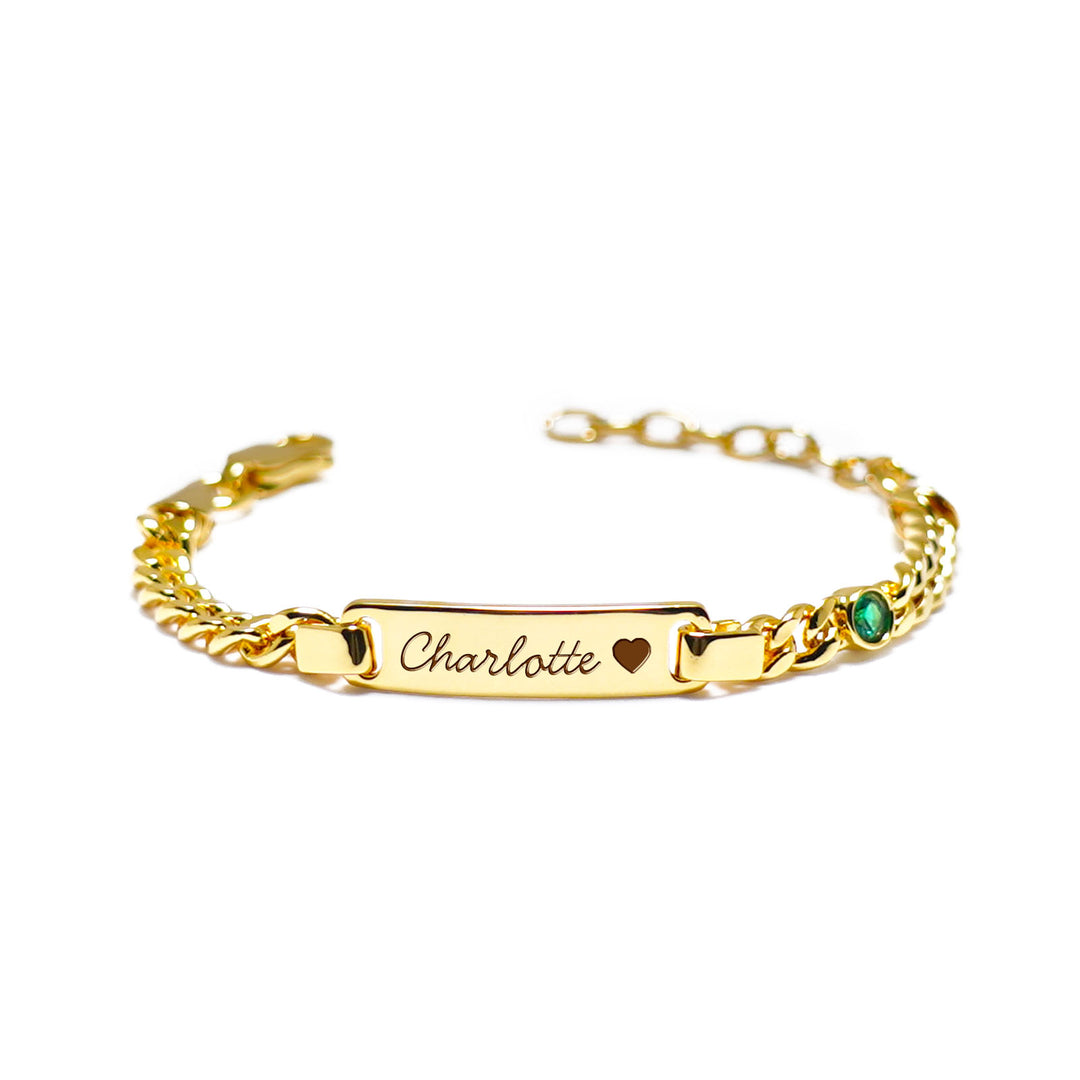Personalized Baby Bracelet - Gold